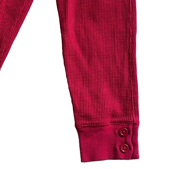Gymboree Girls Thermal Style Pants W/ Button Accents-Red-Size 5-GUC - Picture 2 of 5